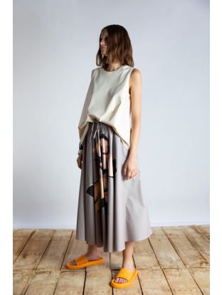 T-shirt korte mouwen katoen wit