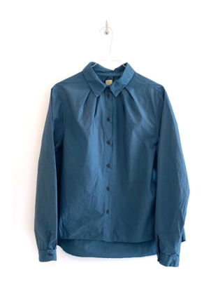 Shirt Korean Collar Blue