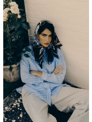 Liam Shirt Light Blue Stripes