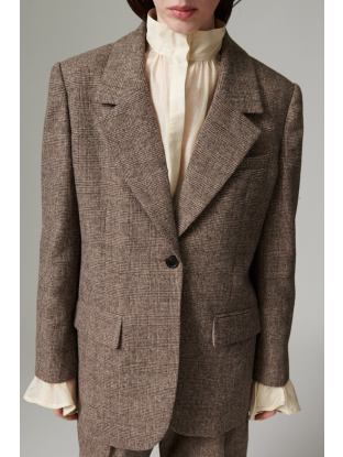 Vest Wales Brown Check
