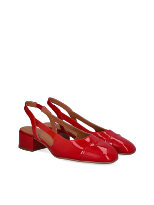 Sling Back Red Patent