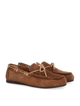 Boat Shoe Cognac Suede 055