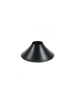 lampe conique noir de studio simple.
