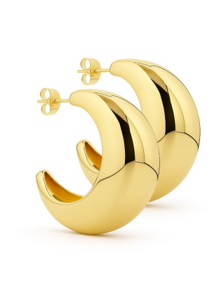 Bulb Oversized oorbellen goud