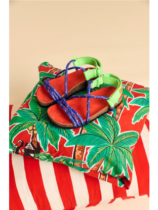 Sandaal arandano blauw