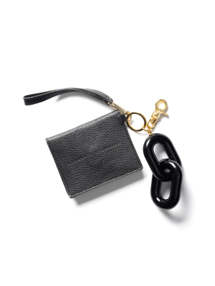 handtas keyhanger with cardholder black van laurence delvallez