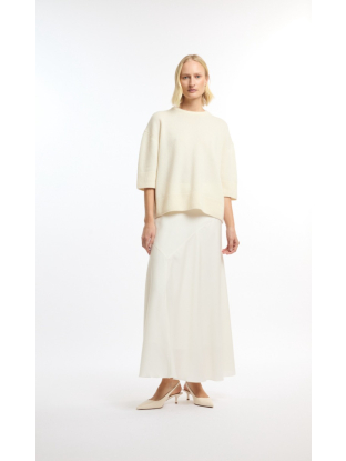 Knitted Tee Ceci Beige