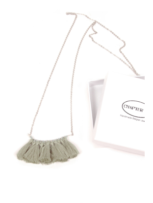 halsketting swing green/coral/red 