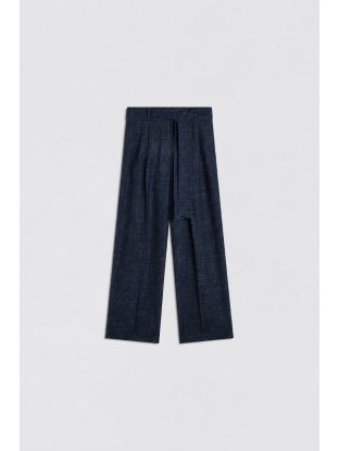 Wide Trousers Wool Notte