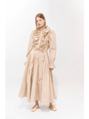 Ruffled Skirt Nude