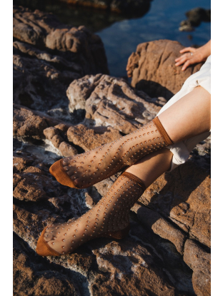 Socks Crescent Dunes Brown
