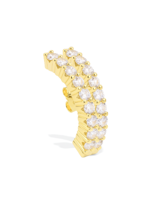 IRIS Double Hug Earstud Gold