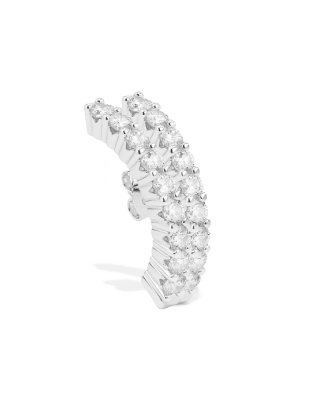 IRIS Double Hug Earstud Silver