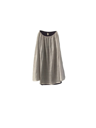 Gathered skirt with petticoat aubergine