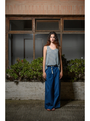 Trousers with pinces Blue Klein