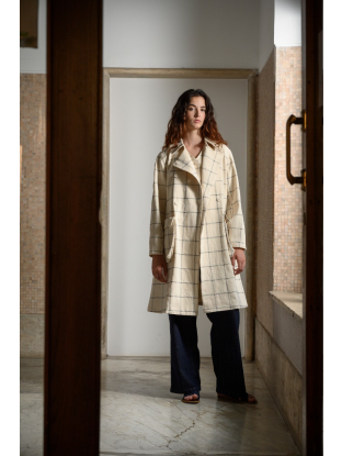 Double-Breasted Overcoat Natural