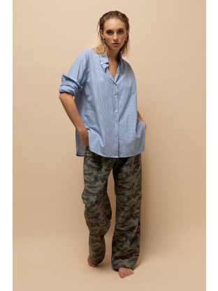 hemd herder rail blue van mel