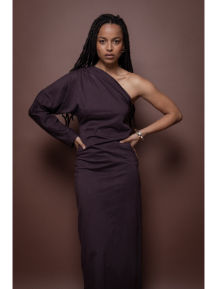 Robe Jema B Jersey Plum burgundy