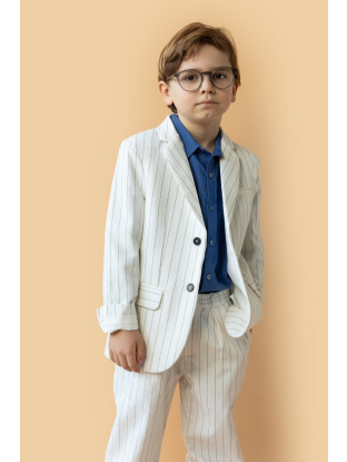 shop nu hemd coffee cambique blue van simple kids bij ik koop Belgisch conceptstore 'les belges', ruimste aanbod van Belgische kindermode