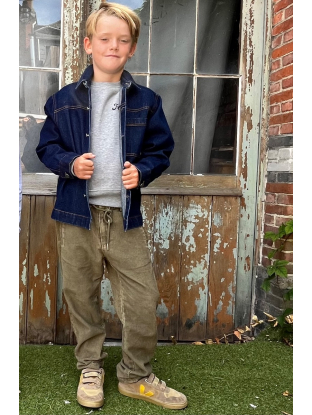 Pantalon Dhokla B Cord Kaki vert