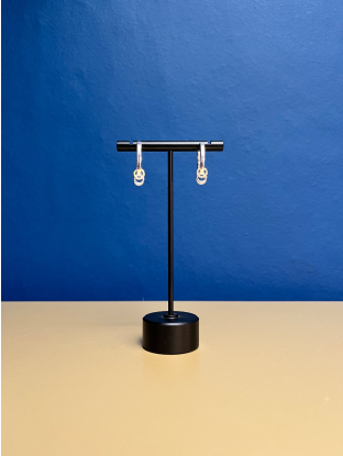 Oorbellen Zebra zilver