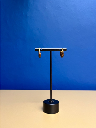 Oorbellen Bali kristal tiger