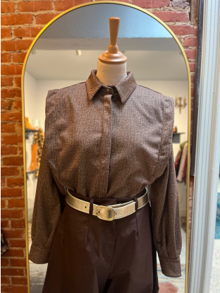 Bruine blouse Marushka