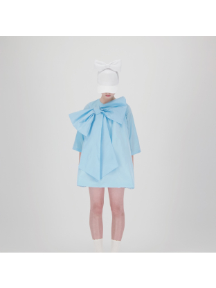 Jurk 4017B Taffeta Azure