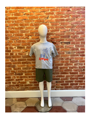 short dhoklaa twill kaki van simple kids