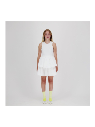 Witte top 1023 ribbed