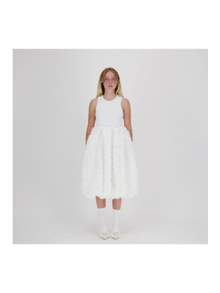 Witte jurk 3017 rose