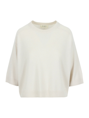 Pull Ivy à manches 3/4 en cashemere écru