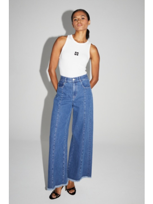 Jeans Palazzo Swiggy Bleu Moyen