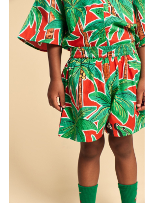 Monkey forest short groen en rood