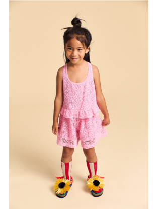 Pommegranate kanten top roze