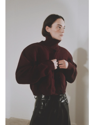 Cardigan Lune Bordeaux