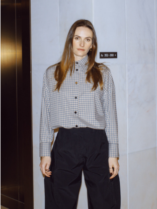 Geruite blouse Manon