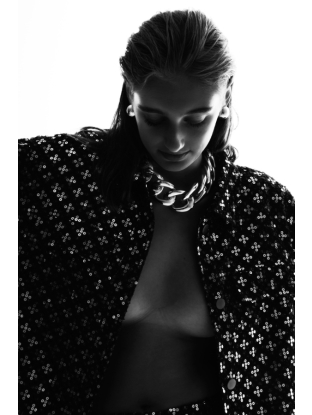 halsketting scarlet silver van laurence delvallez