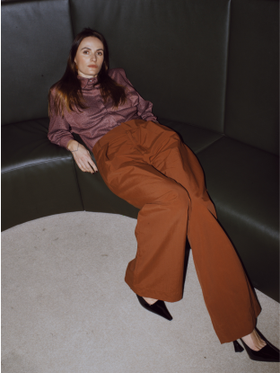 Paarse blouse Marushka