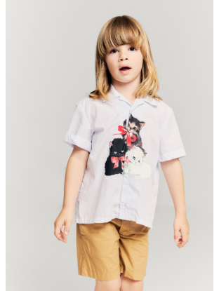 shop nu hemd udo kittens van morley bij ik koop Belgisch conceptstore 'les belges', ruimste aanbod van Belgische kindermode