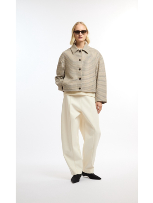 Coat Nera Camel Check