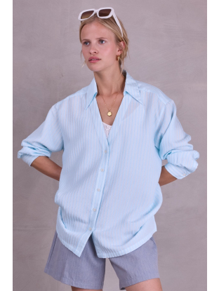 Blauwe blouse Nathalie Vleeschouwer Felicia