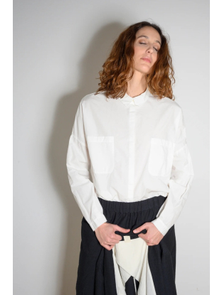 Shirt Pleats White