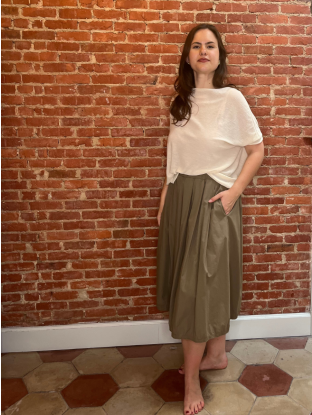 Skirt Popeline Clay