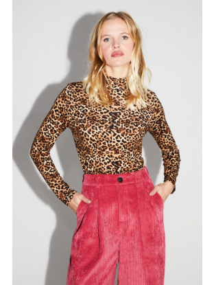 Sous Pull Print Luipaard Naturel
