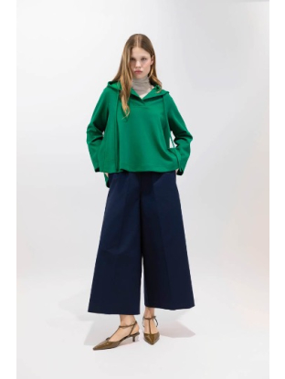 Wide Navy Pants