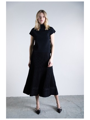 Jupe trapèze en tricot