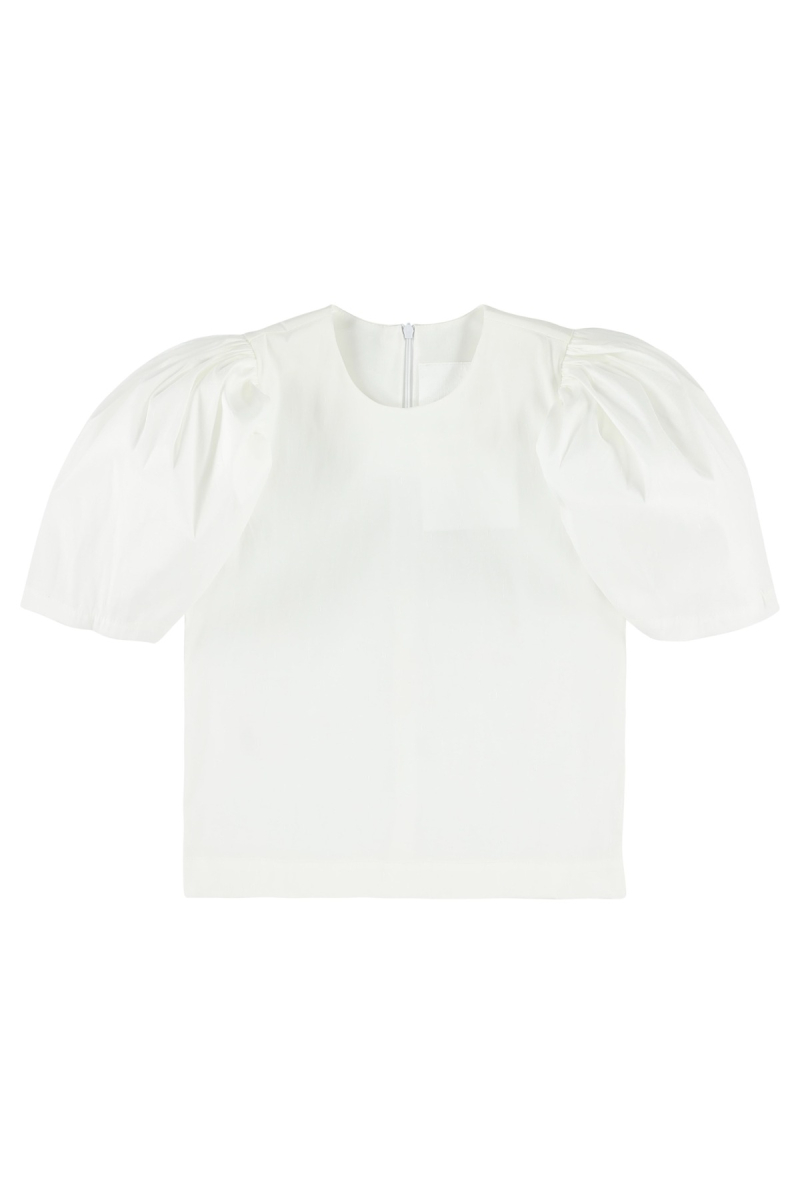 shop nu blouse 1512 white van caroline bosmans bij ik koop Belgisch conceptstore 'les belges', ruimste aanbod van Belgische kindermode