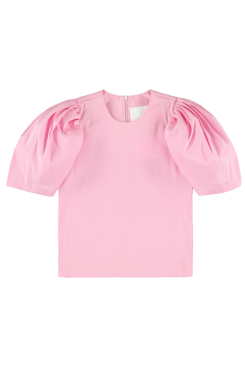 shop nu blouse 1512 pink van caroline bosmans bij ik koop Belgisch conceptstore 'les belges', ruimste aanbod van Belgische kindermode