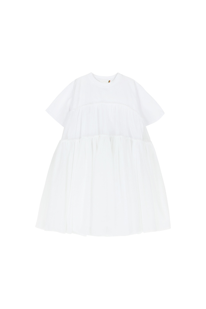 jurk dress 4046 co jersey white van caroline bosmans